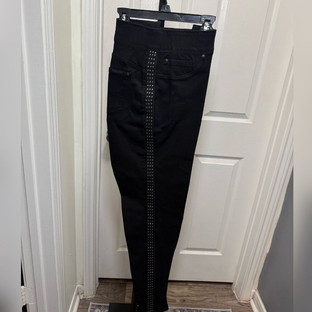 NYGARD LUXE SLIMS - JEGGINGS DENIM BLACK - BRAND NEW) - LARGE (14-16)